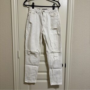 Bershka White Mom Jeans